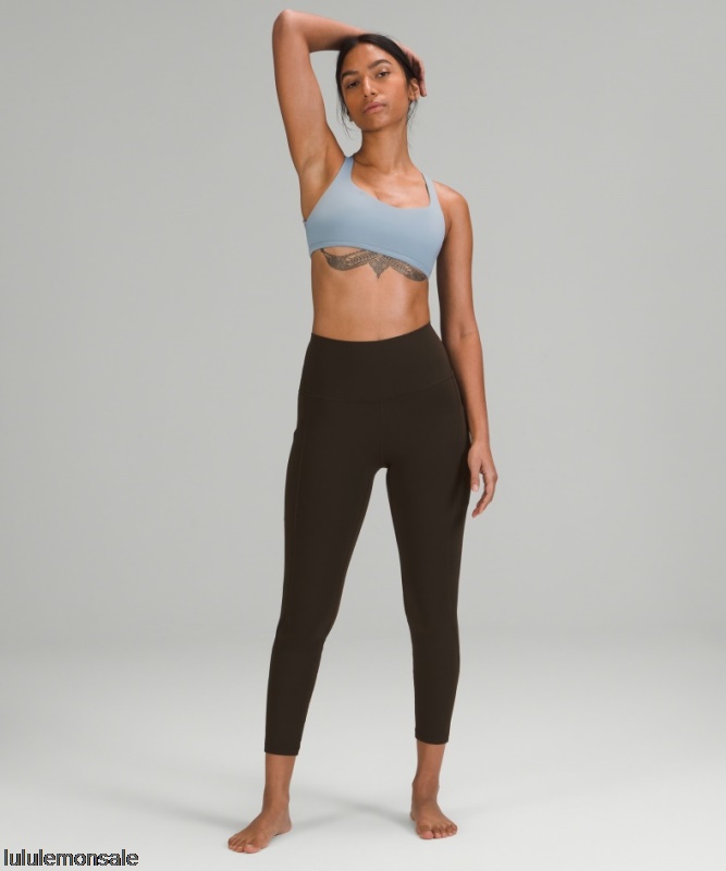 Lululemon Damen DELULU051 | Align Hoch Sitzende Hose Mit Taschen 25 Dark Olive